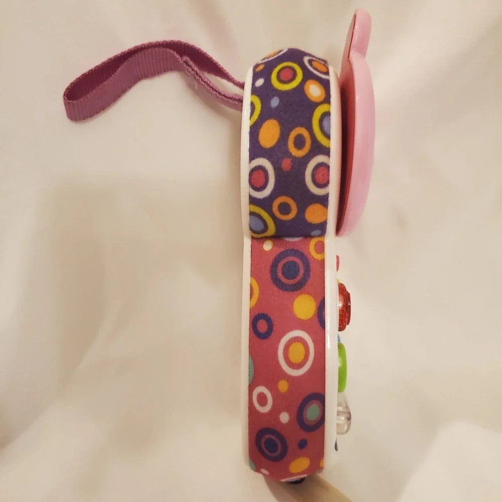 VTech Peek-a-Bear Baby Toddler Toy Phone Lights Up, Music,‎ Numbers, Colors Pink